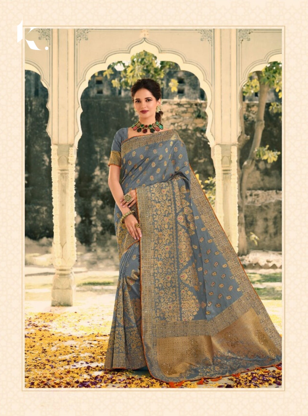 Swarovski Work Heavy Border Georgette Saree, Feature : Comfortable, Color :  Multicolors at Rs 2,195 / Piece in Jalore