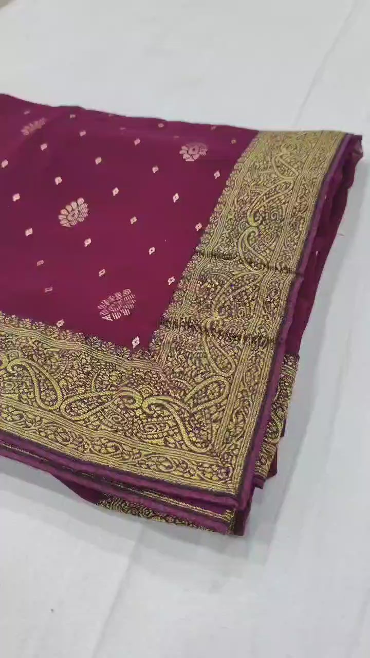 Green and Red Soft Paithani Pure Silk Saree for Wedding wear